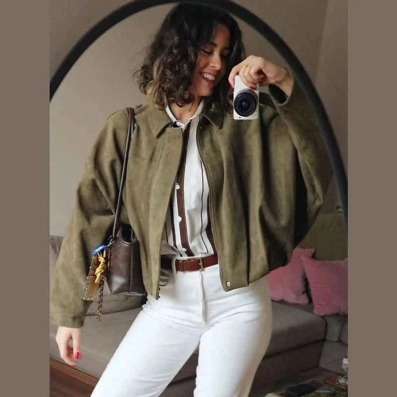 Bomber Jacke Wildleder - JWANOFFIZIELL