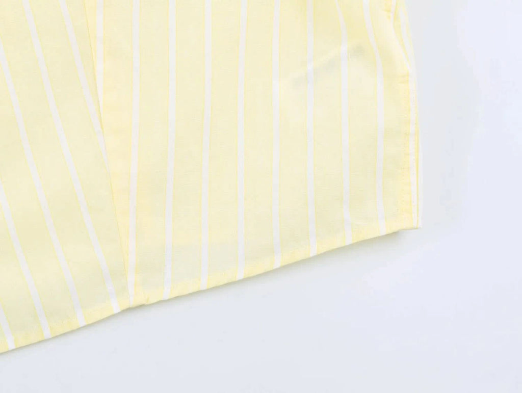 Streifen Bluse Set