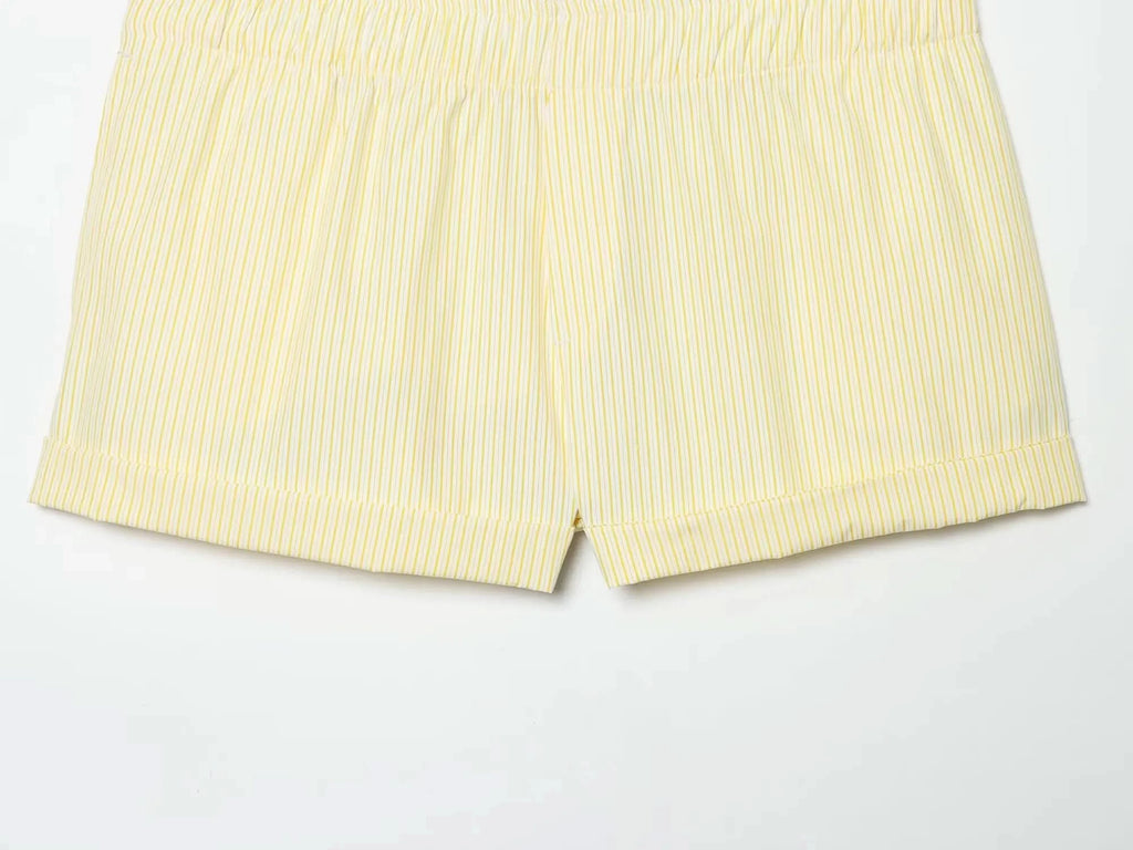 Streifen Shorts Set