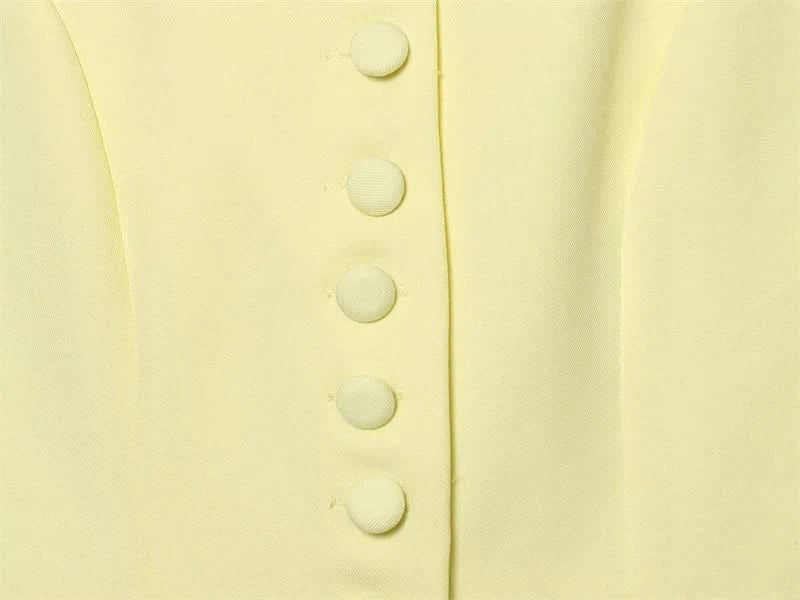 Puffärmel Spitzen-Blazer