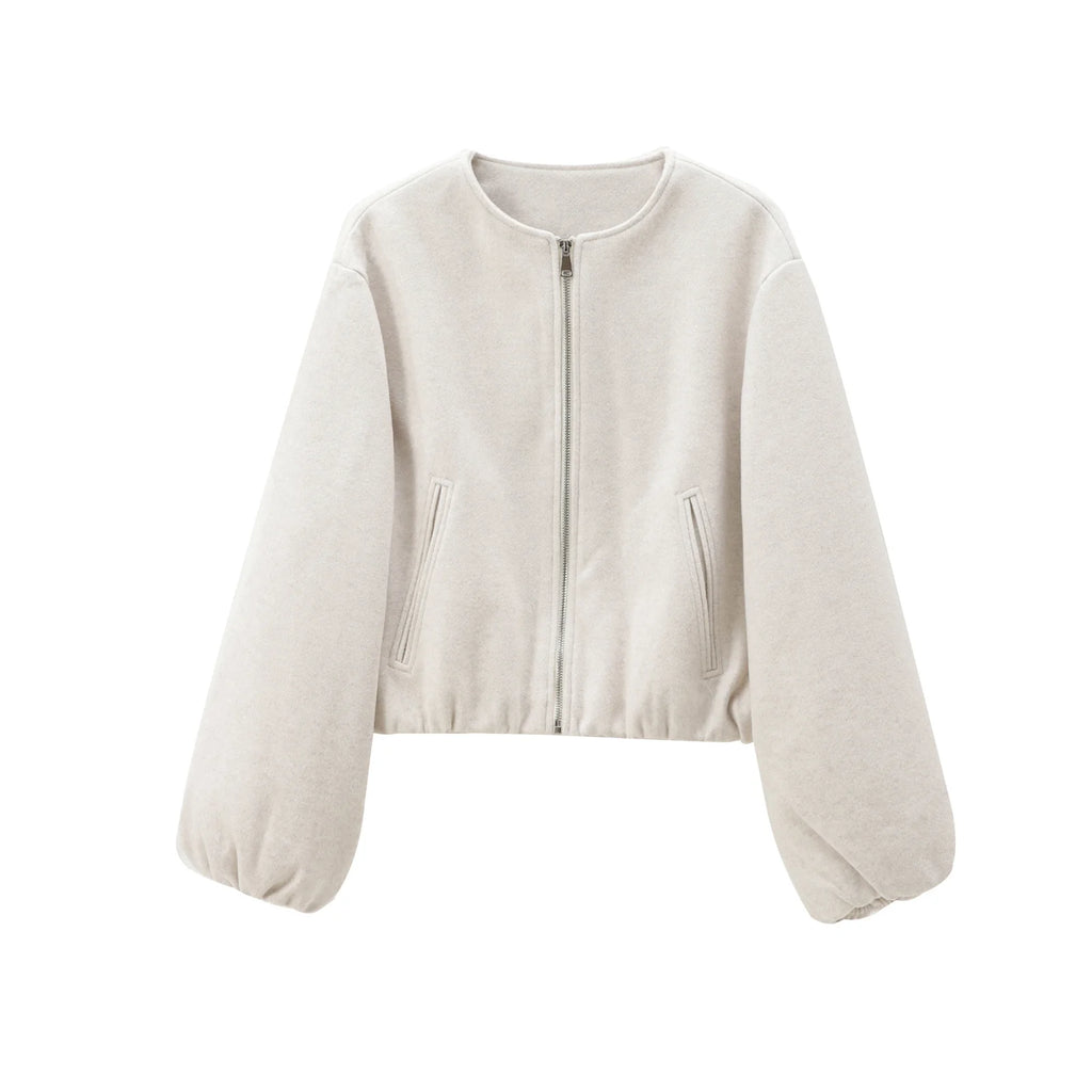 Fleece-Bomberjacke Sportlich - JWANOFFIZIELL