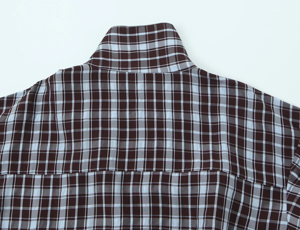 Bluse Kariert Locker - JWANOFFIZIELL