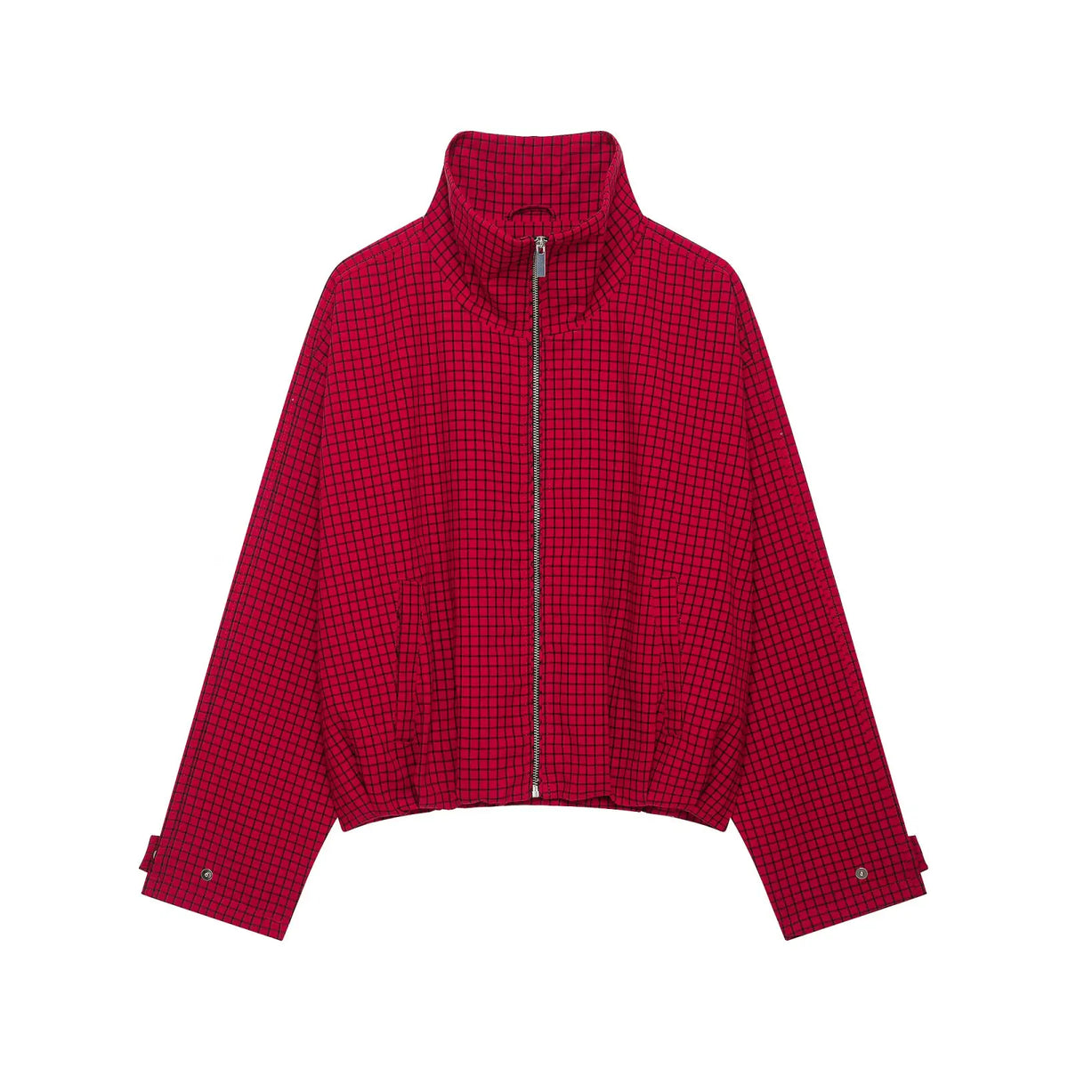 Cropped Bomberjacke Rot - JWANOFFIZIELL