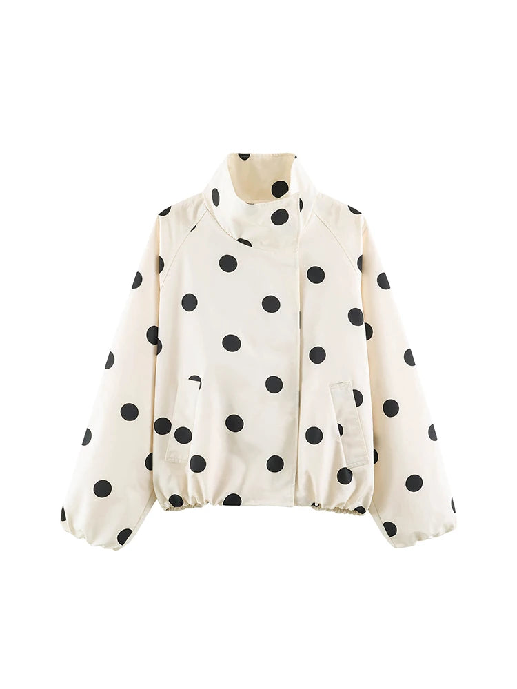 Bomberjacke Polka-Dot Retro - JWANOFFIZIELL