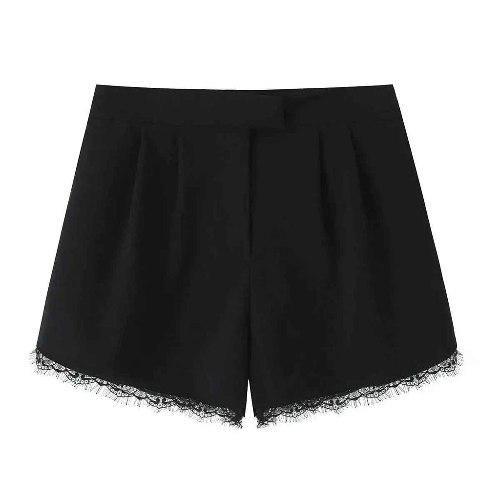 Spitzen-Blazer-Set in Schwarz - JWANOFFIZIELL
