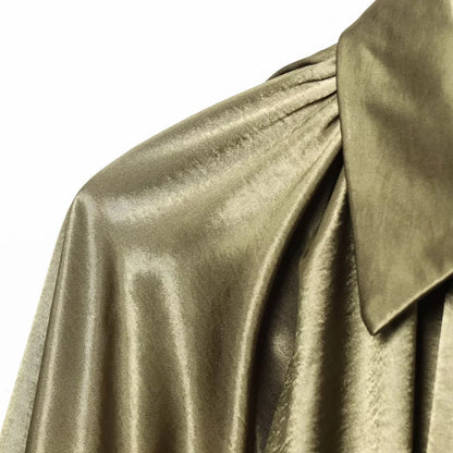 Damen Oversized Bomber Jacke mit Reißverschluss Vintage