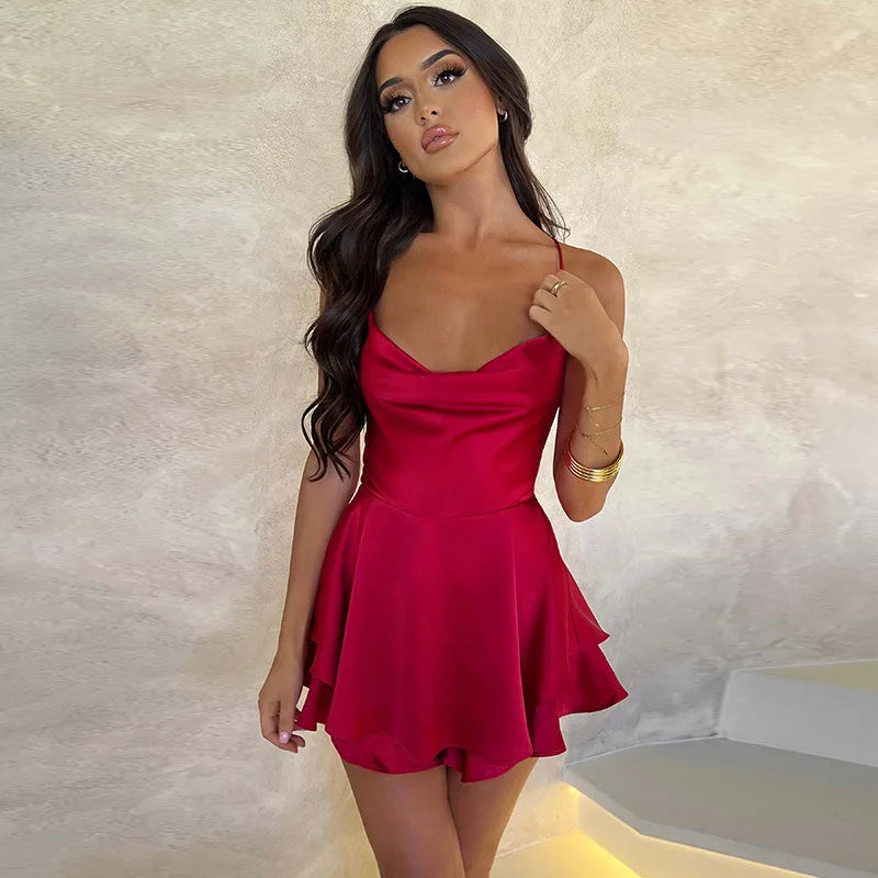 Damen Bodycon Minikleid, einfarbig, Slim Fit