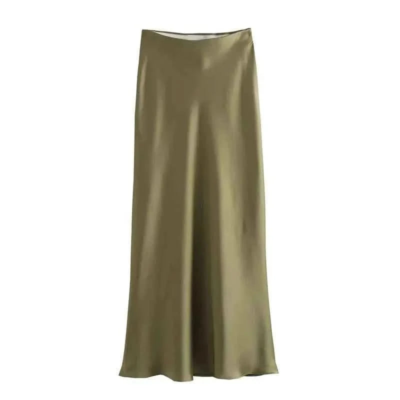 Satin Midi-Rock - JWANOFFIZIELL