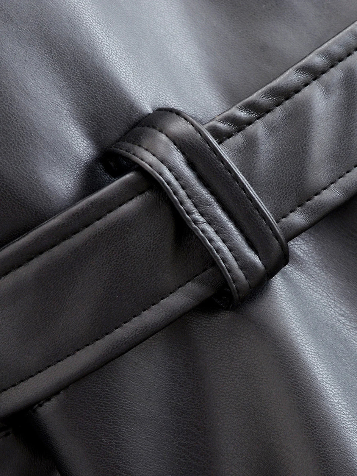 Kunstleder-Trenchcoat Vintage Motorrad - JWANOFFIZIELL