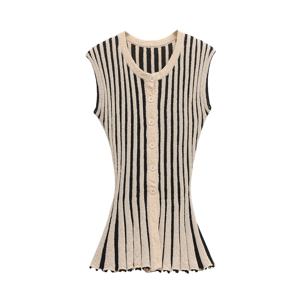Gestreiftes Strick-Set Top & Hose - JWANOFFIZIELL