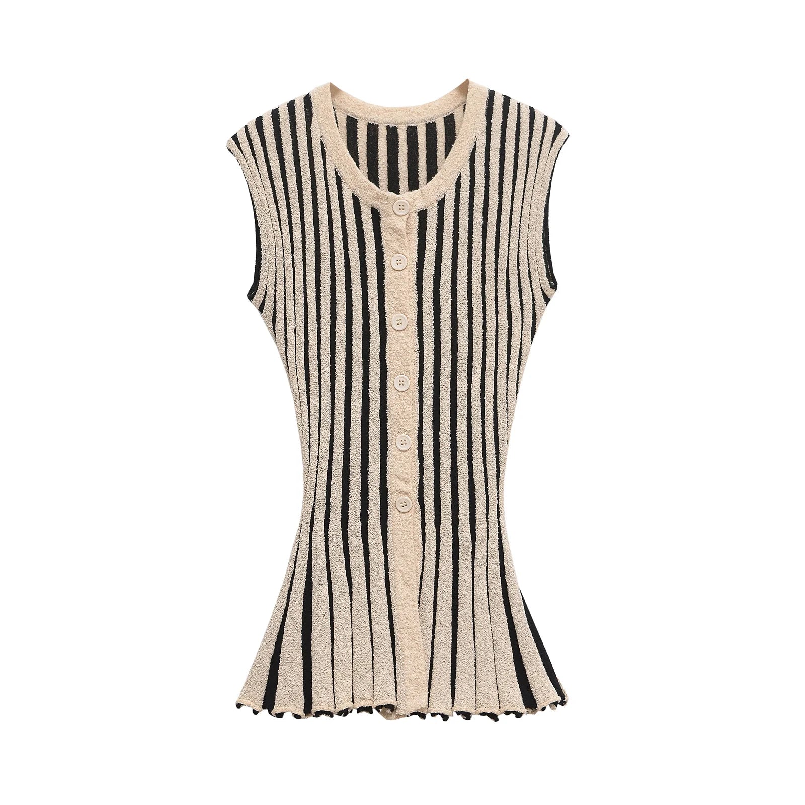Gestreiftes Strick-Set Top & Hose - JWANOFFIZIELL