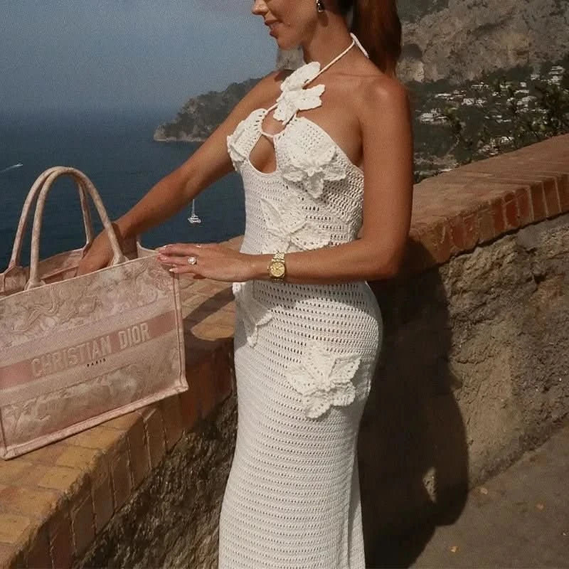 Blumen-Strickkleid - JWANOFFIZIELL