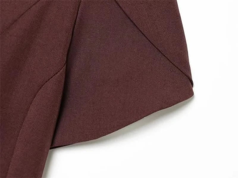 Puffärmel Spitzen-Blazer