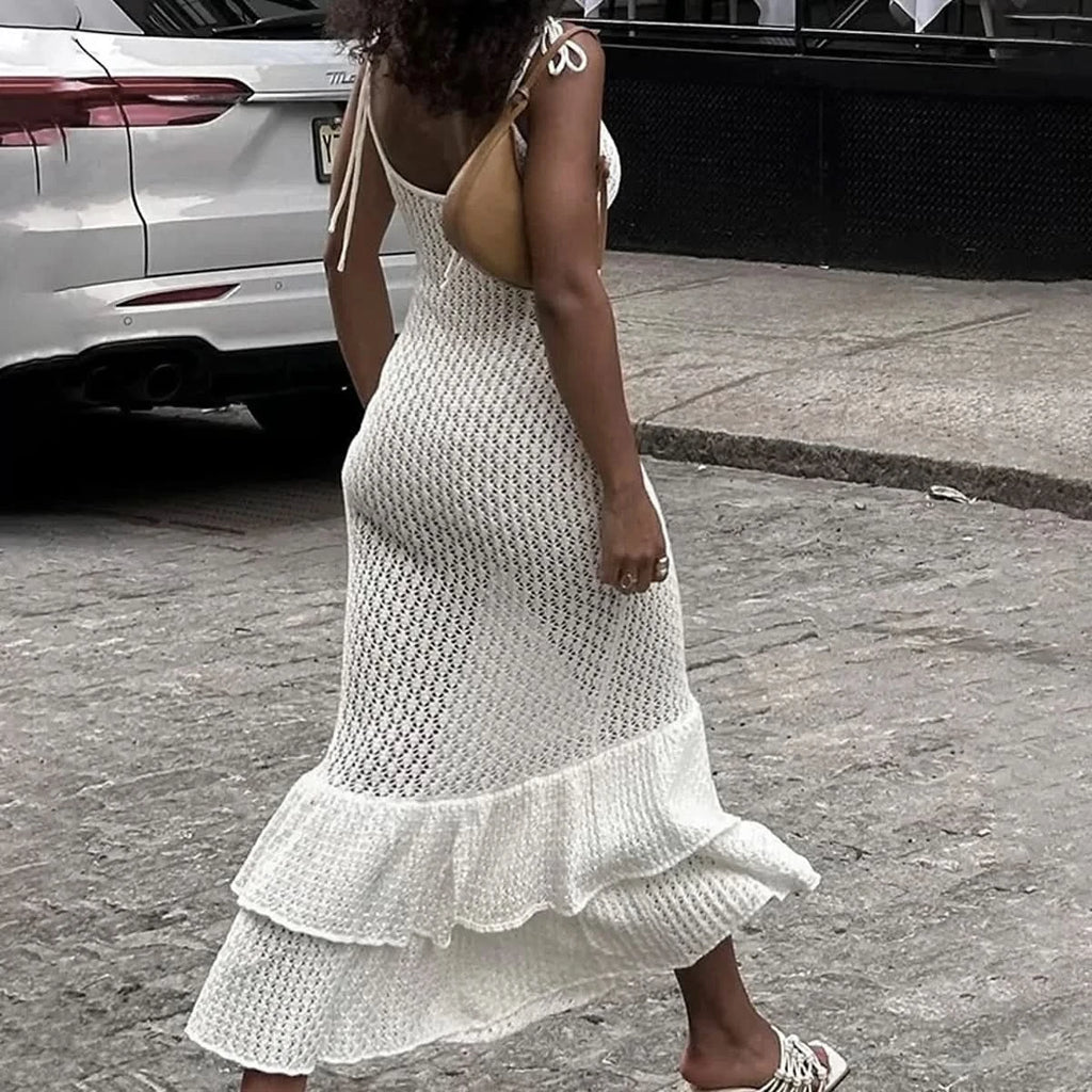 Strick Cover-Up Kleid