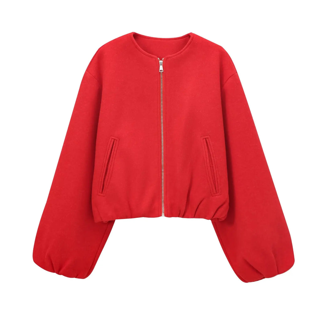 Fleece-Bomberjacke Sportlich - JWANOFFIZIELL