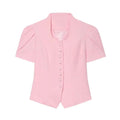 Puffärmel Spitzen-Blazer