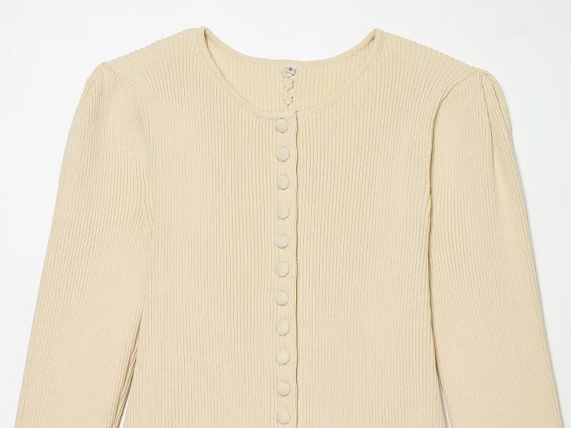 Strick-Cardigan Puffärmel - JWANOFFIZIELL