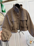 Cropped Jacke Hahnentritt - JWANOFFIZIELL
