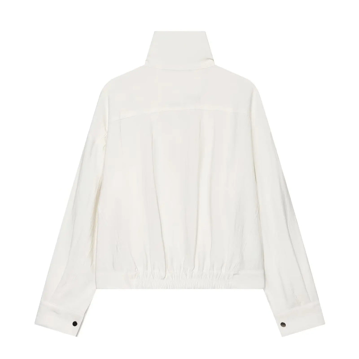 Cropped Jacke Stehkragen Weiß - JWANOFFIZIELL