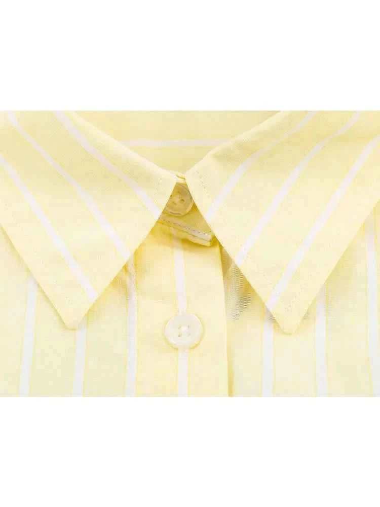 Streifen Bluse Set