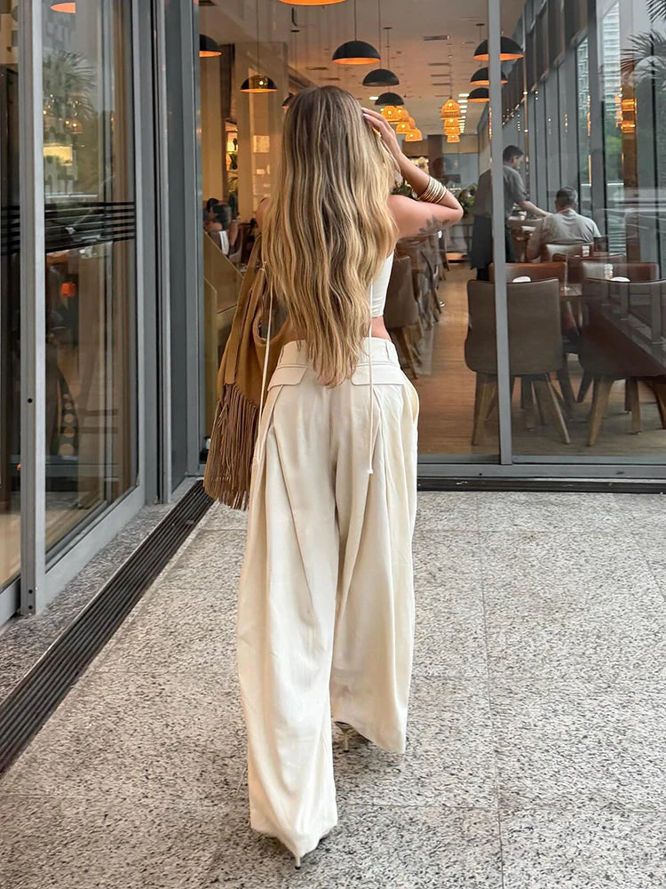 Neckholder-Top & Plissee-Hose Set - JWANOFFIZIELL