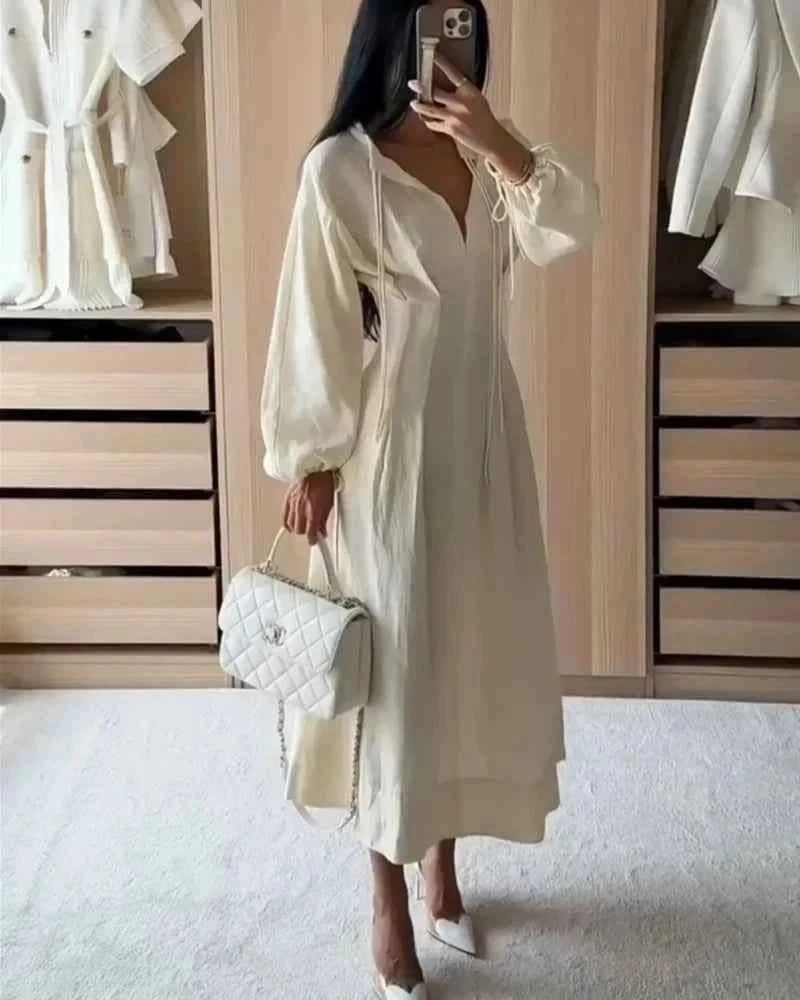 Plissee Maxikleid