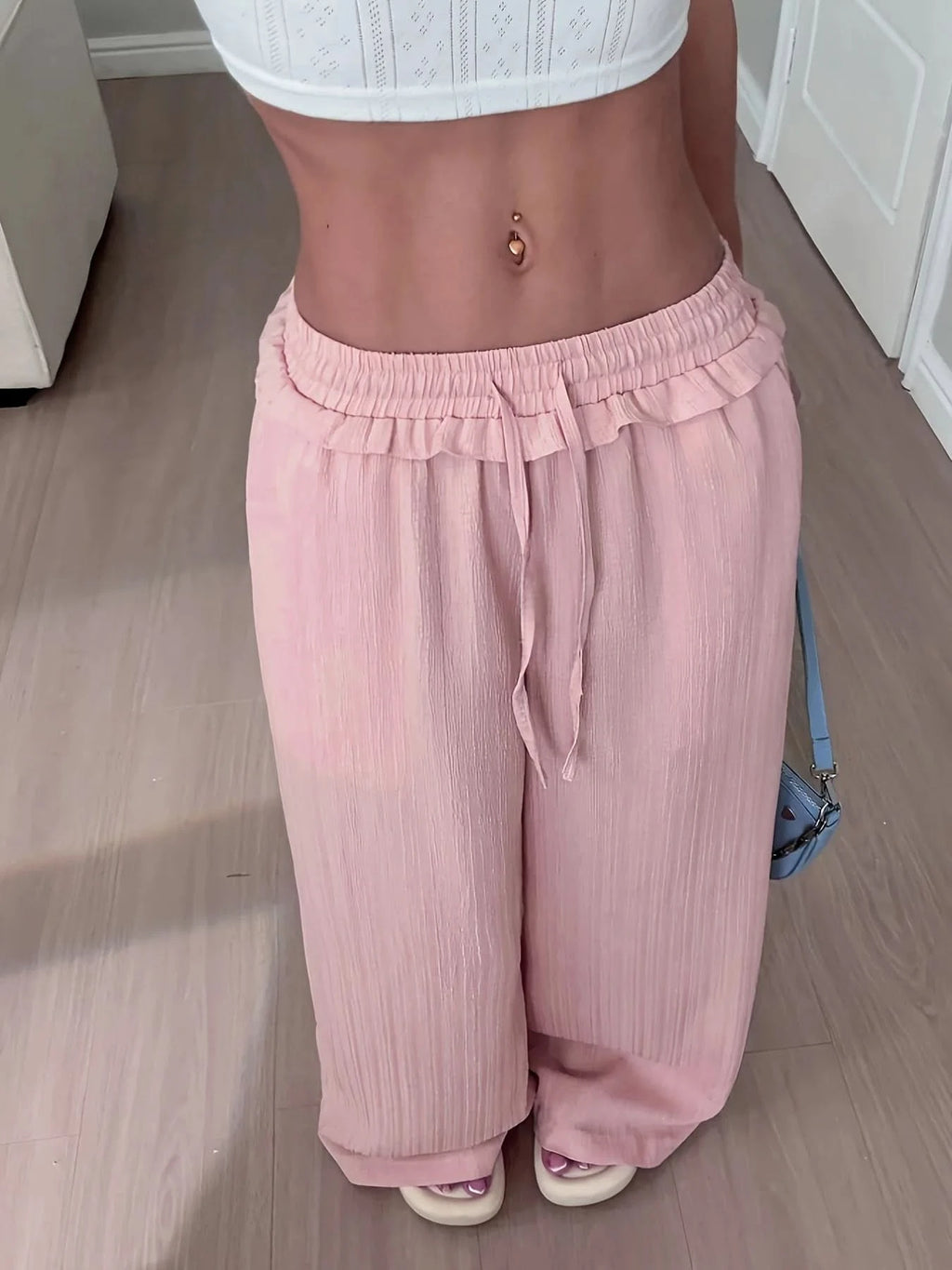 Weite Stoffhose