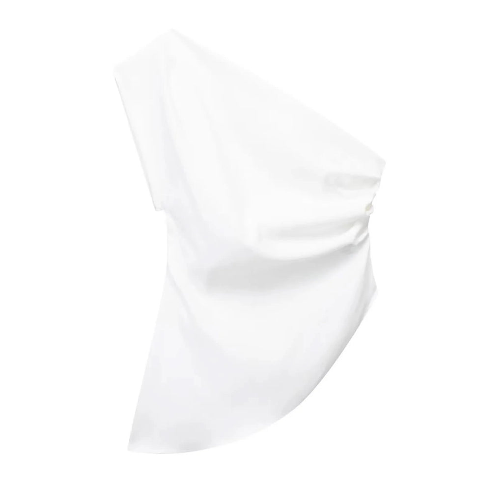 Asymmetrisches Off-Shoulder Top