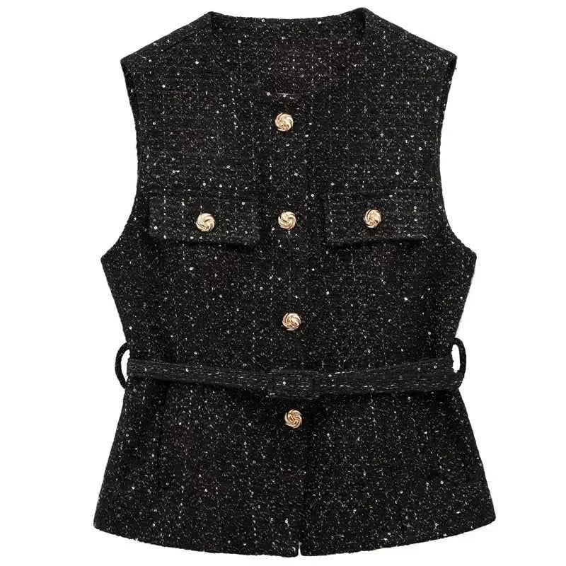 Strukturweste Slim-Fit in Schwarz - JWANOFFIZIELL