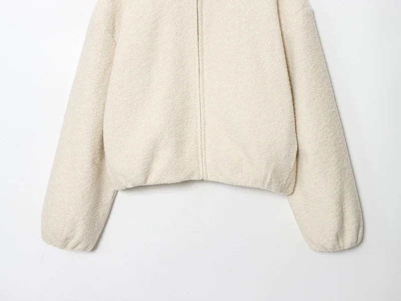 Plüsch-Bomberjacke Varsity - JWANOFFIZIELL