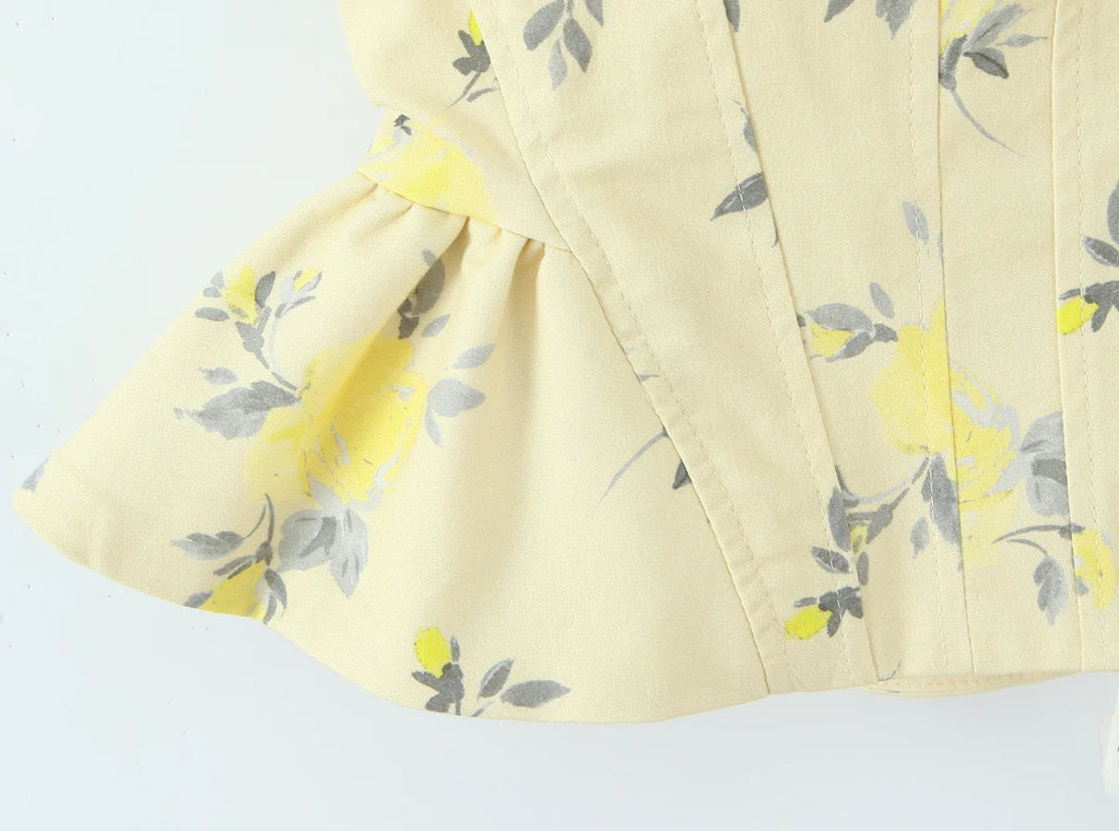 Korsett Cami-Top Blumenprint - JWANOFFIZIELL