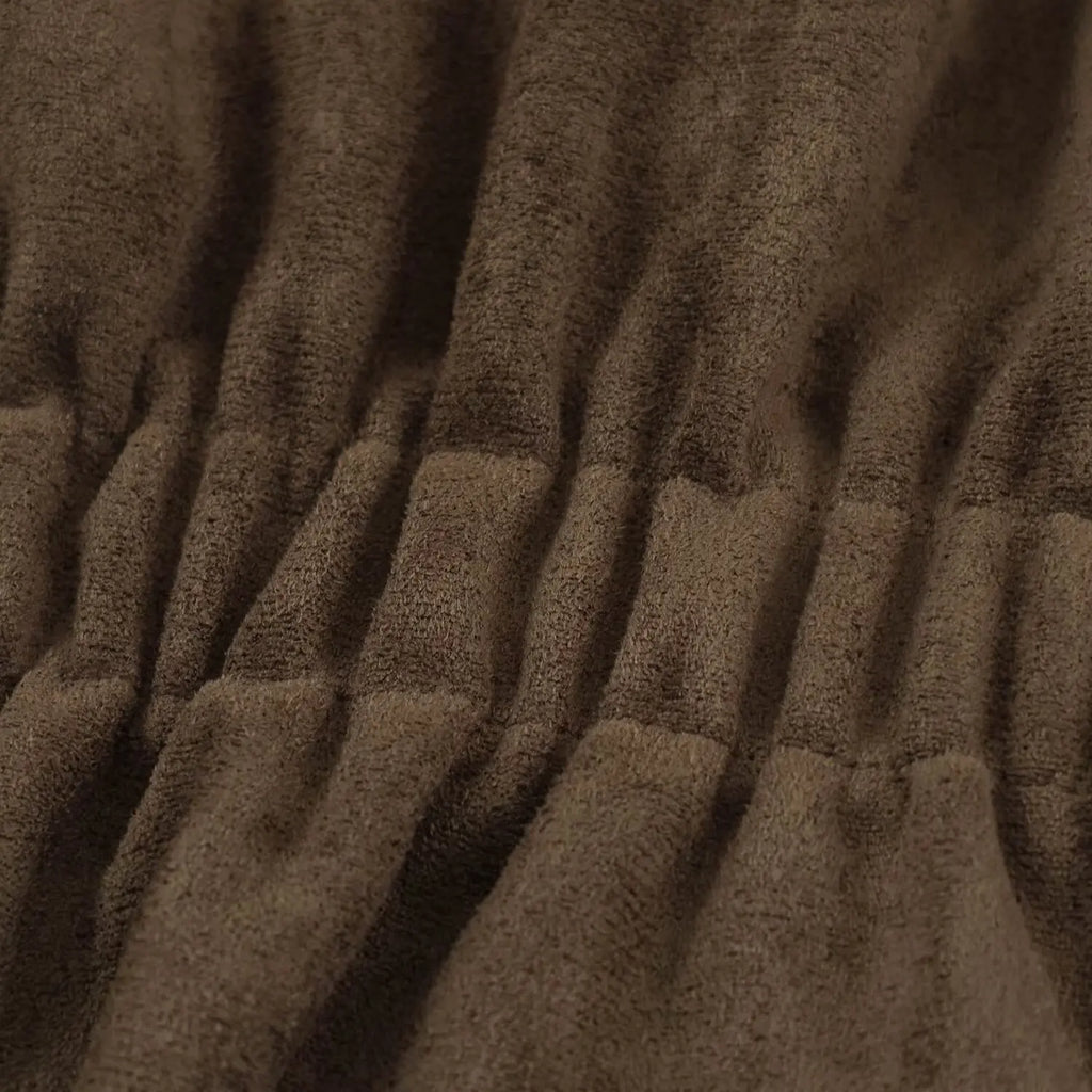 Veloursleder-Jacke Gürtel Minimal - JWANOFFIZIELL