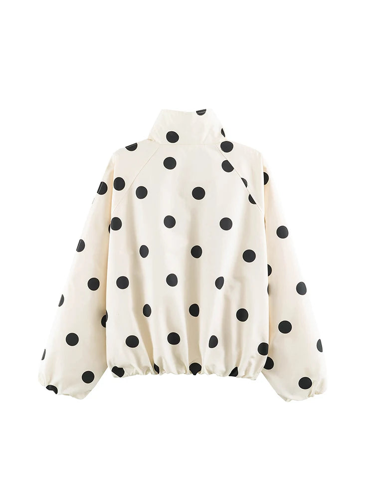 Bomberjacke Polka-Dot Retro - JWANOFFIZIELL