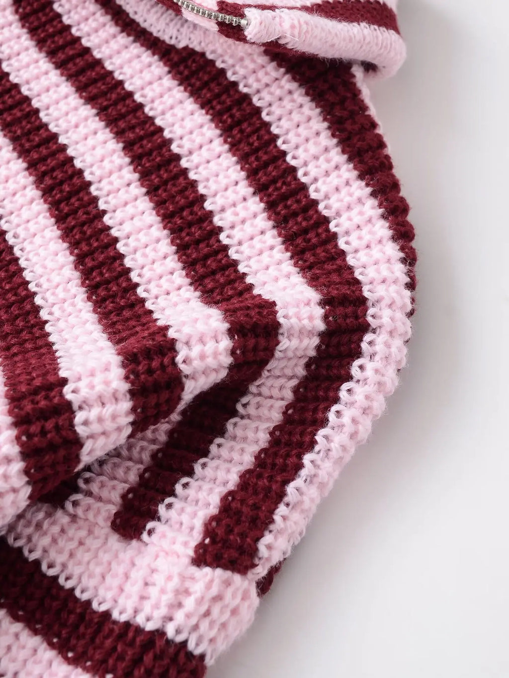 Strick-Cardigan Gestreift Rollkragen - JWANOFFIZIELL