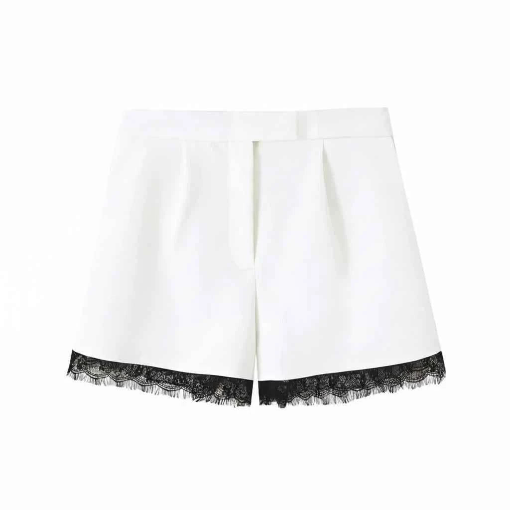 Spitzen-Blazer-Set in Weiß - JWANOFFIZIELL