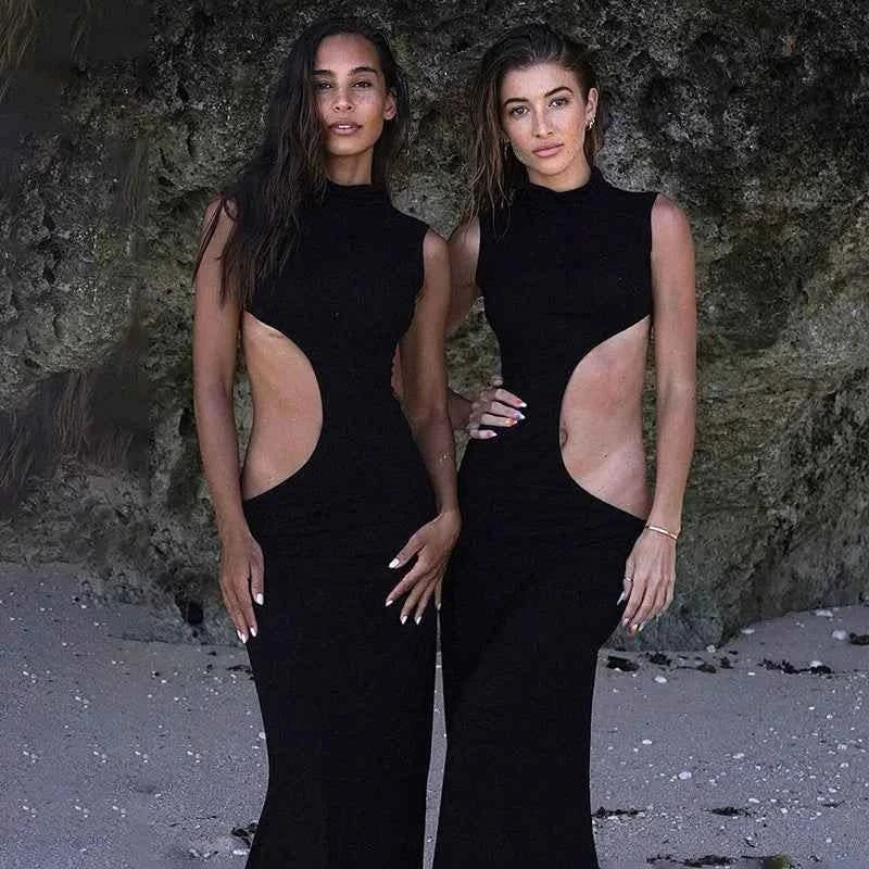 Cut-Out Maxi Kleid - JWANOFFIZIELL