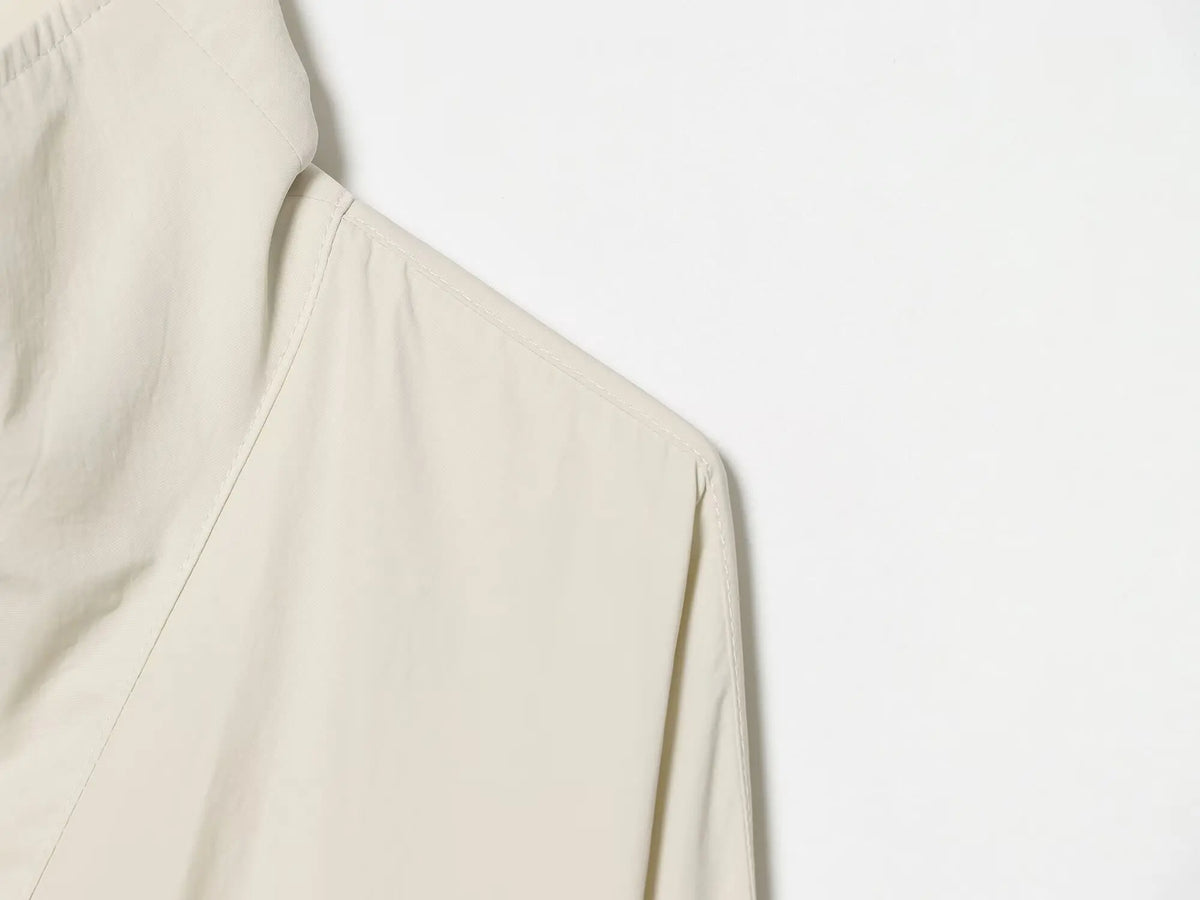 Cropped Jacke Stehkragen Elfenbein - JWANOFFIZIELL