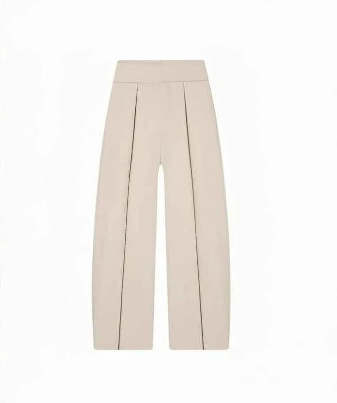 Balloon-Hose Wide-Leg in Beige - JWANOFFIZIELL