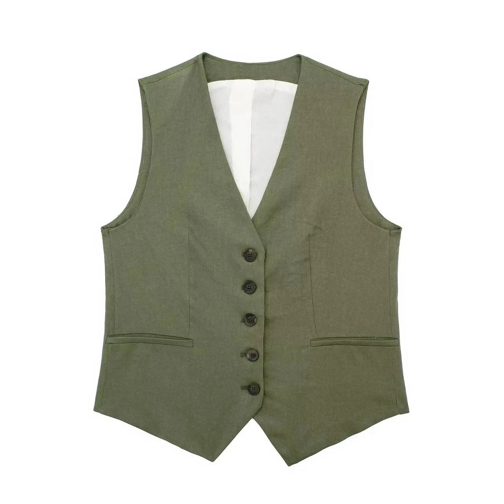 V-Neck Zweiteiler in Militärgrün - JWANOFFIZIELL