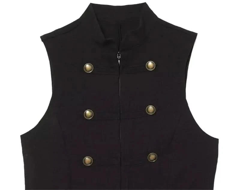 Ärmelloses Knopf-Shirt
