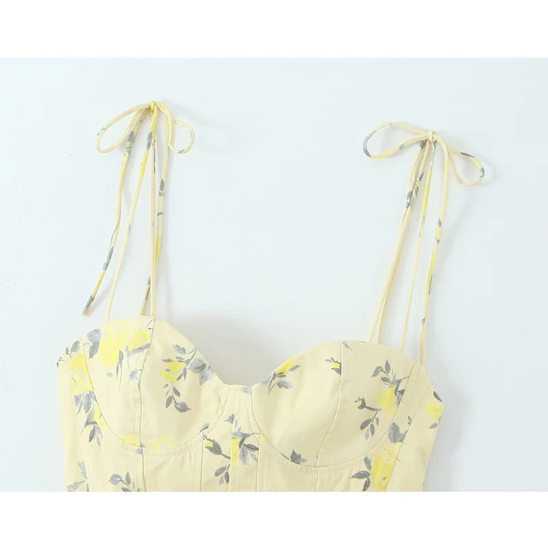 Korsett Cami-Top Blumenprint - JWANOFFIZIELL