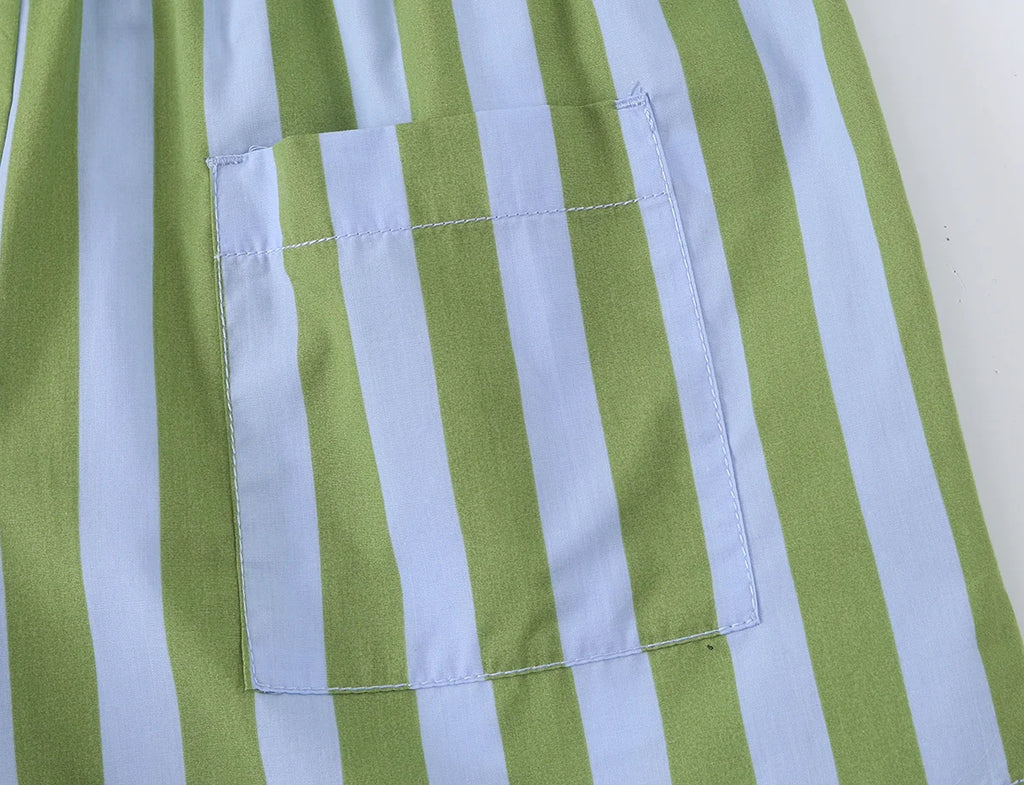Streifen-Hemd & Shorts Set - JWANOFFIZIELL