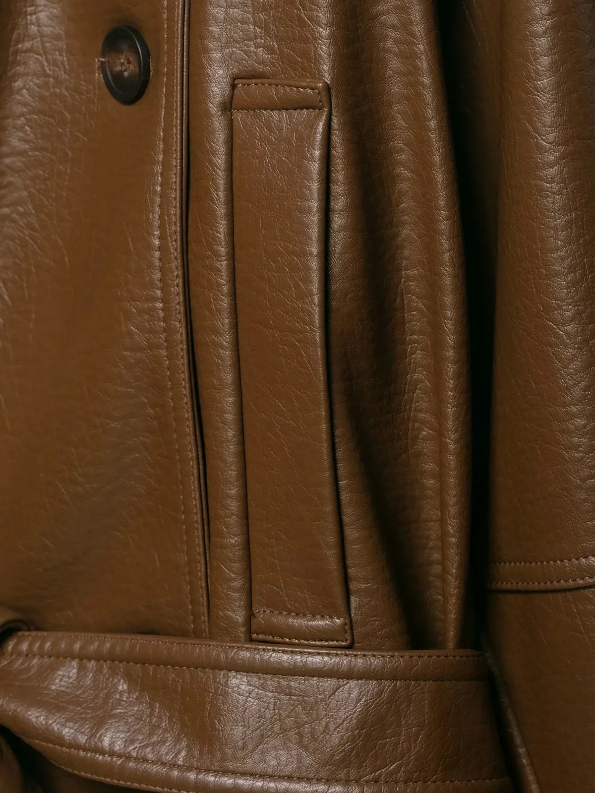 Kunstleder-Trenchcoat mit Gürtel - JWANOFFIZIELL
