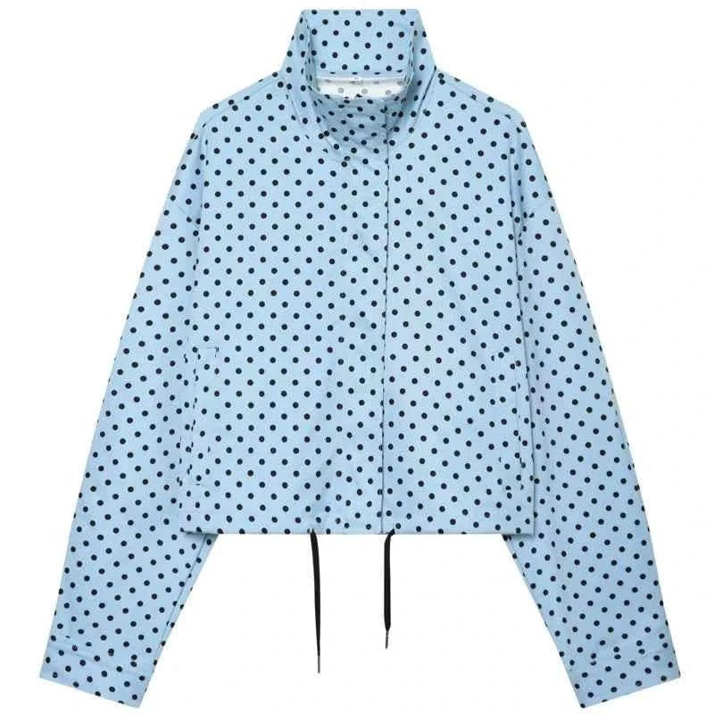 Polka Dot Bomber Jacke - JWANOFFIZIELL