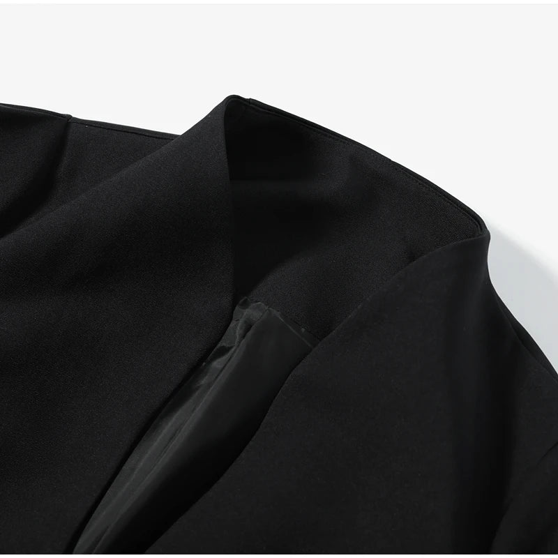 Strukturierter Hollow-Out-Blazer Damen – Langarm Tailliert Office Elegant