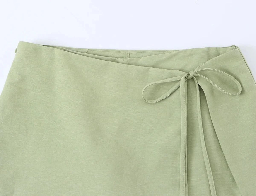 Rundhals Shorts Set