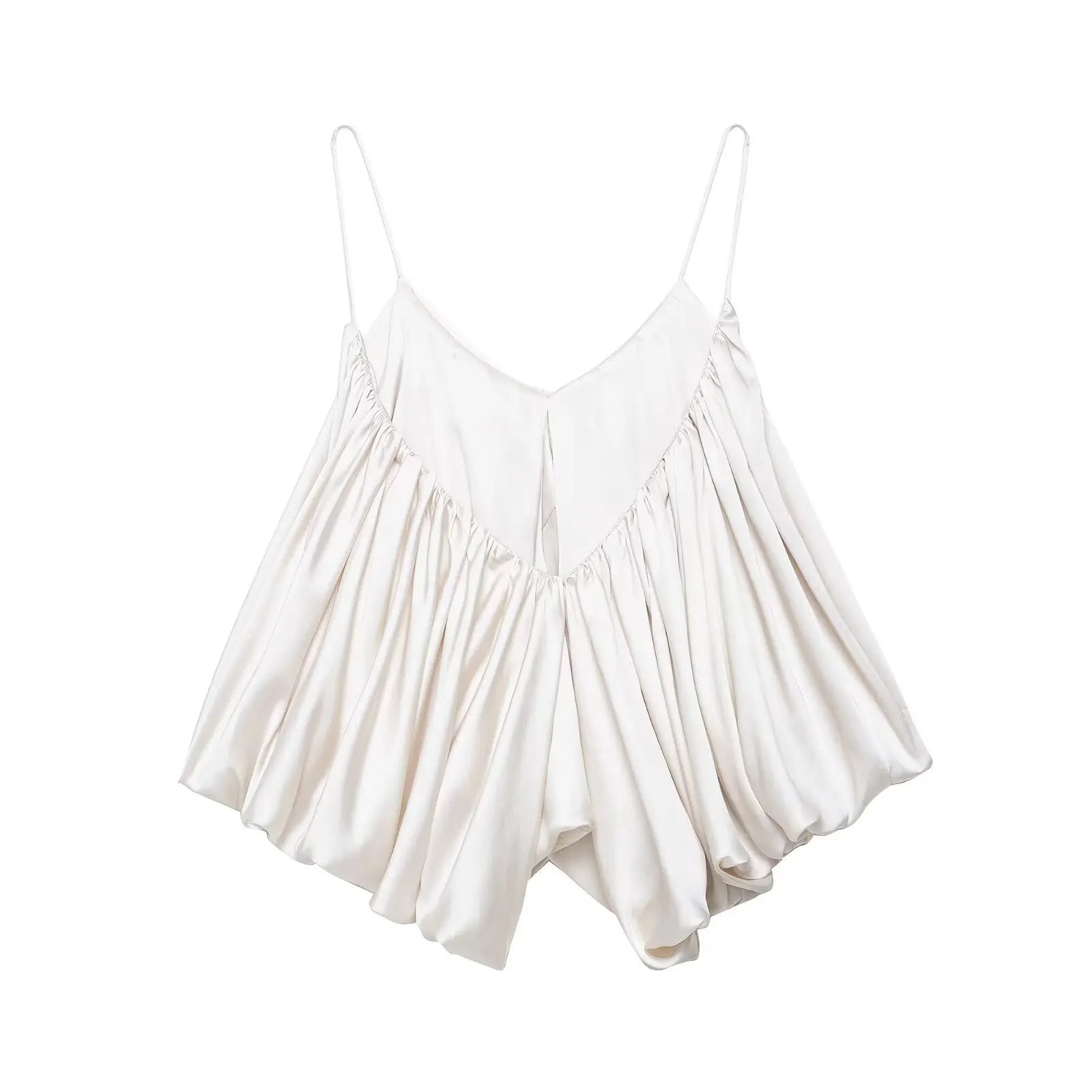 Satin Crop-Top Rückenfrei - JWANOFFIZIELL