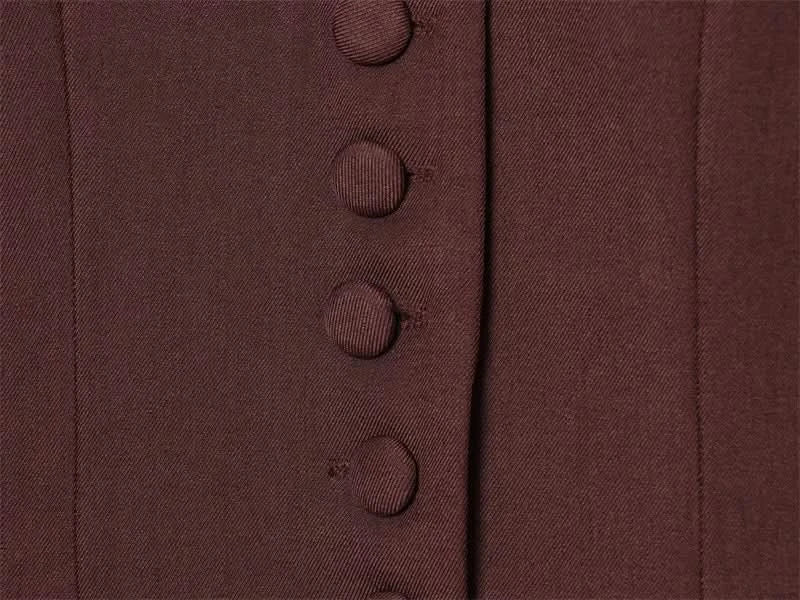 Puffärmel Spitzen-Blazer