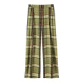 Karierte Wide-Leg Hose Kariert - JWANOFFIZIELL