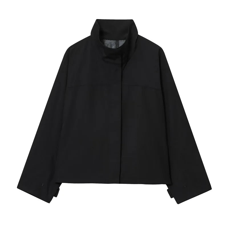 Windjacke Cropped Schwarz - JWANOFFIZIELL